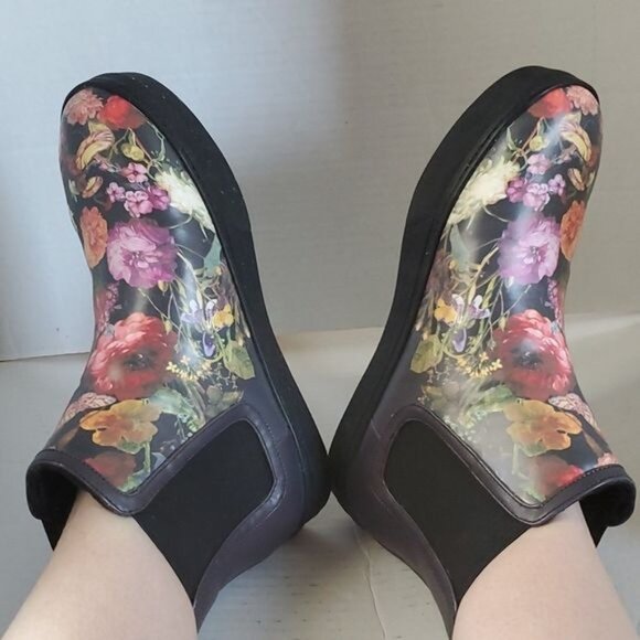 Elliott Lucca Palmira Floral Chelsea Boots Booties Ankle Rain Womens WOMANS 7.5 - Picture 3 of 14